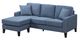 Mazin Furniture Douglas Blue Reversible Chaise Sofa-1