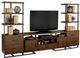 Mazin Furniture Sedley Walnut Side Pier-4