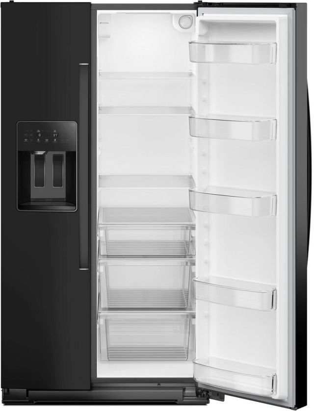 Whirlpool® 36" 28 Cu. Ft. Black Side-by-Side Refrigerator-2