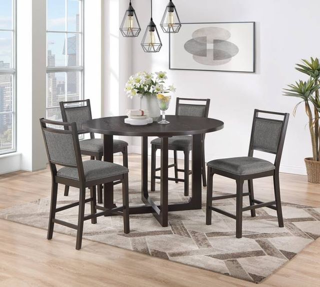 Urban Styles Furniture Jamestown 5-Piece Espresso Counter Height Dining Set-1