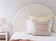 Signature Design by Ashley® Arloster Tan/White Upholstered Full Panel Headboard-3