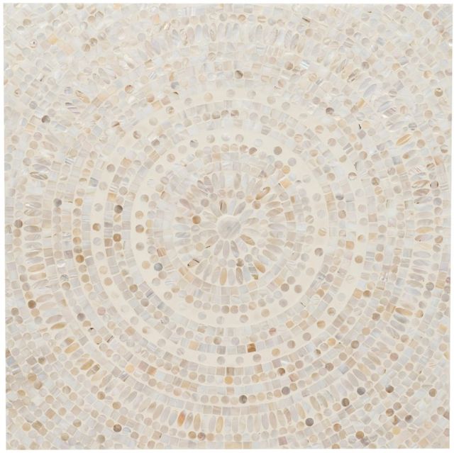 Linon Capiz Cream  Square Coffee Table-3