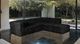 Furniture of America® Nappi Black L-Shape Sofa Sectional-2