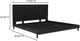 Moe's Home Collection Misaki Black King Panel Bed-2
