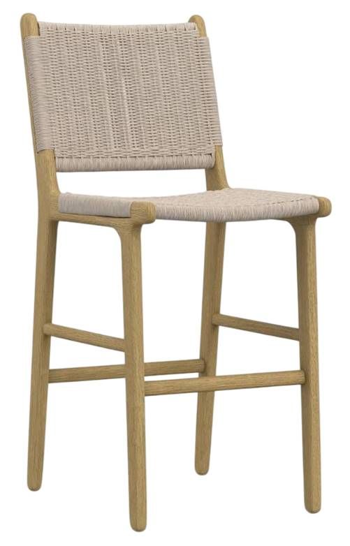 Sunset West Sedona Natural Natural Materials/Wooden Outdoor Bar Stool-0