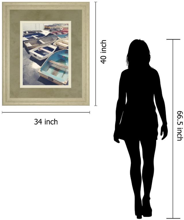 Classy Living Sarah Gardner Eastern Coastal 34"W Wall Art-2