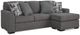 Signature Design by Ashley® Gardiner Pewter Sofa Chaise-0