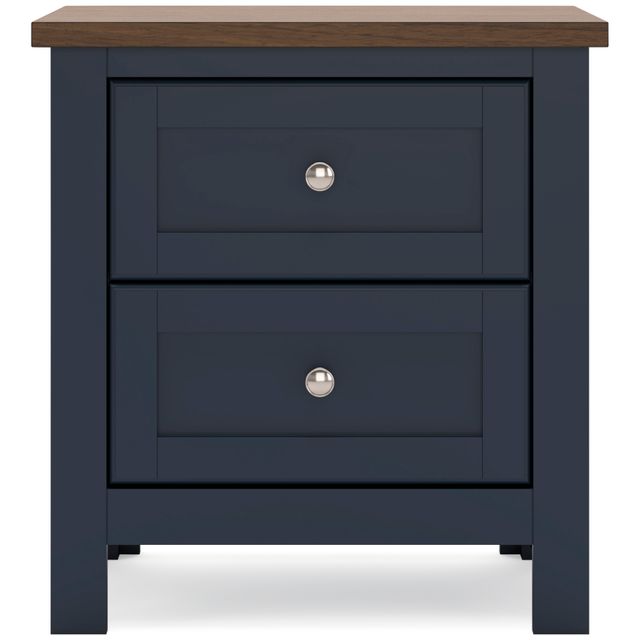 Signature Design by Ashley® Landocken Blue/Brown Nightstand-2