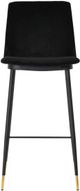 TOV Furniture Evora Black Set of 2 Velvet Counter Stool-1