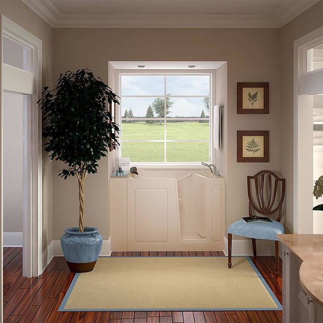 American Standard Premium Series Linen Alcove Whirlpool Walk-In Tub-3