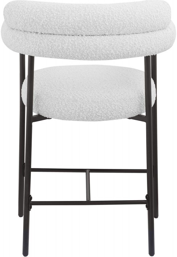 Meridian Furniture Blake Cream/Matte Black Counter Stool-3