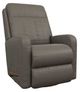 La-Z-Boy® Finley Otter Leather Manual Swivel Gliding Recliner-0