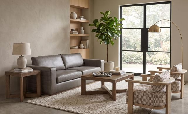 Bernards Flint Brown End Table-1