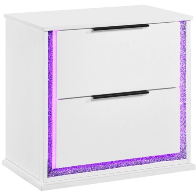 Homelegance® Lumin White Nightstand-0