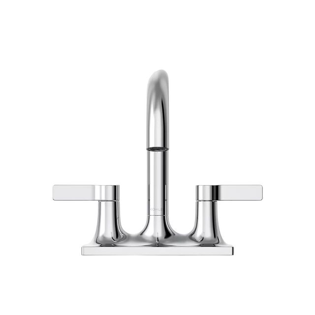 KOHLER® Venza® Polished Chrome Centerset Bathroom Sink Faucet-1