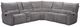 New Classic® Home Furnishings Remsen 3-Piece Latte Curved Manual Reclining Sectional-0