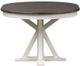 Liberty Furniture Allyson Park Charcoal Pedestal Table with Wire Brushed White Base-2