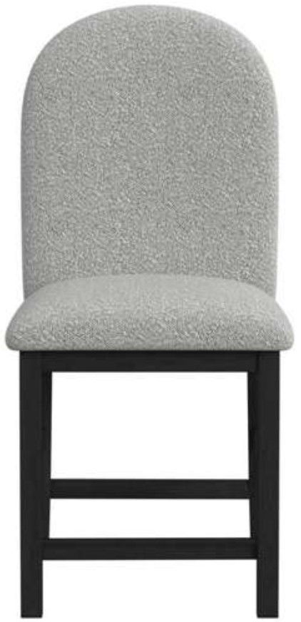 Elements International Portland Black/Gray Counter Stool-3