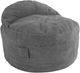 CordaRoy's® Nest Dark Gray Terry Corduroy Full Adult Bean Bag Chair-0