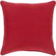 Surya Holiday Dark Red 18"x18" Toss Pillow with Down Insert-1