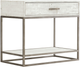 Bernhardt Highland Park Alvar Brushed White/Glazed Silver Nightstand-0