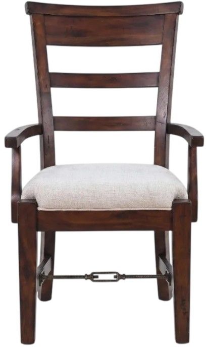 Sunny Designs™ Tuscany Beige/Vintage Mocha Dining Arm Chair-1