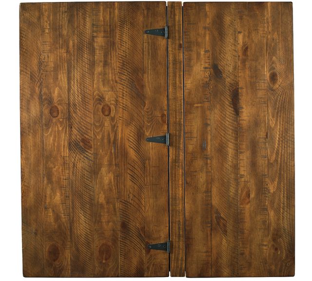 Signature Design by Ashley® Valebeck Light Brown Square Lift Top Coffee Table with Rustic Black Base-6
