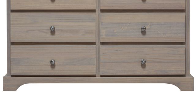 Mako Wood Furniture Youth Brown 6-Drawer Dresser-1