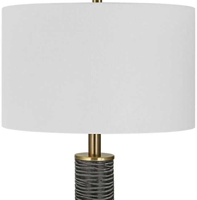 Uttermost® Summit Antique Brass/Rustic Gray Black Floor Lamp-3