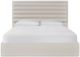 Universal Explore Home™ Tranquility-Miranda Kerr Home Melborne Ivory King Upholstered Panel Bed-2
