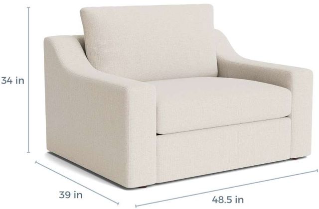 Bassett® Furniture Customizable Blake Slope Arm Chair and a Half-4