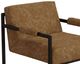International Furniture Direct Galena Cognac/Blacksmithing Matte Black Arm Chair-2
