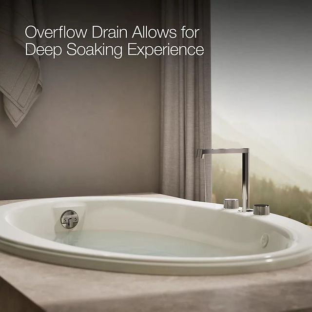 KOHLER® Sunward® Biscuit 21" 60" x 42" Drop-in Whirlpool Bath-3