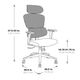 Office Star Ergonomic Mesh Back Manager's Office Chair with Headrest-5