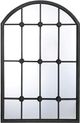 Stylecraft Iuka Farmhouse Black Window Pane Mirror-0