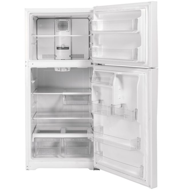 GE® 30" 19.1 Cu. Ft. White Top Freezer Refrigerator-3