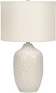 Monarch Specialties Inc. 25"H Cream Ceramic Table Lamp-0