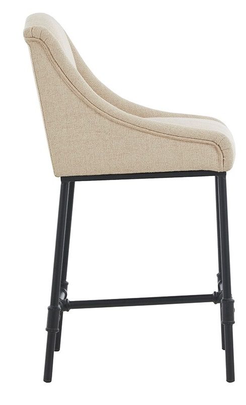 Olliix by Madison Park Maddox Beige Counter Stool-1