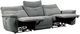 Homelegance® Tesoro Dark Gray Double Power Reclining Sofa with Power Headrests-1