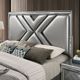 Furniture of America® Emmeline Silver Queen Bed-1