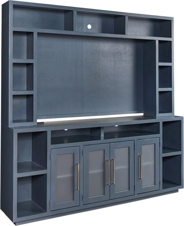 aspenhome® Perry Malta Blue 84'' Console and Hutch-0