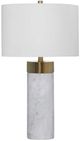 Bassett Mirror Jocelyn Brass/White Table Lamp-0