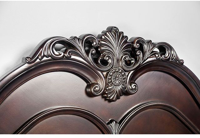 Furniture of America® Mandura Cherry California King Bed-2