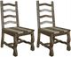International Furniture Direct Marquez Brown Dining Side Chair-1