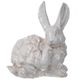 A & B Home Hector White Intent Rabbit Statuette-0