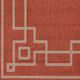 Surya Alfresco Brick Red 5'x8' Area Rug-1