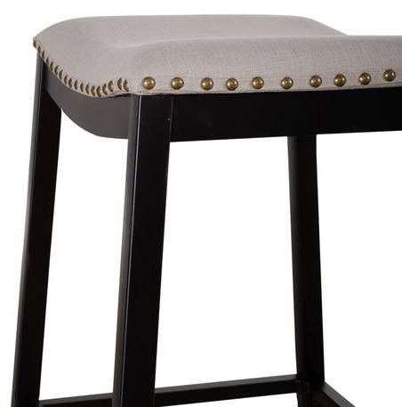 Liberty Furniture Vintage Black Backless Barstool-4