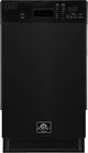 FORNO® Polo 18" Black Front Control Built In Dishwasher-0