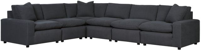 Signature Design by Ashley® Savesto 6-Piece Charcoal Sectional-0
