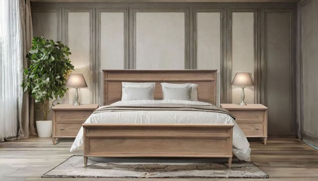 Sunny Designs™ Kate Oak Grove Eastern King Panel Bed-1
